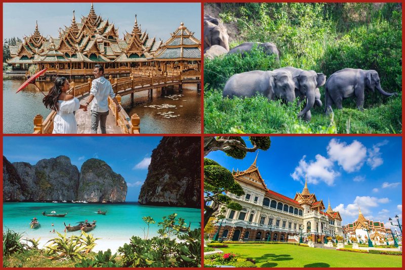 Tourist destination in Thailand is beautiful and brilliant